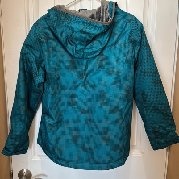Women’s CB sports jacket. Size XL. 100% teal polyester. Soft lining. Hooded. - Picture 6 of 7